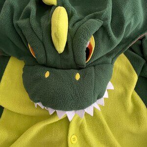 Adult Dinosaur Hooded Jumpsuit Costume